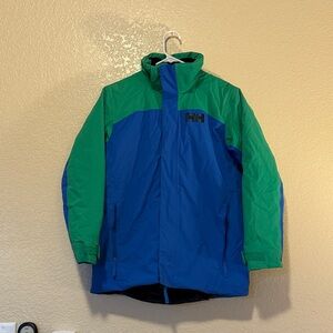 Helly Hansen Vibrant Green and Blue Outdoor Jacket